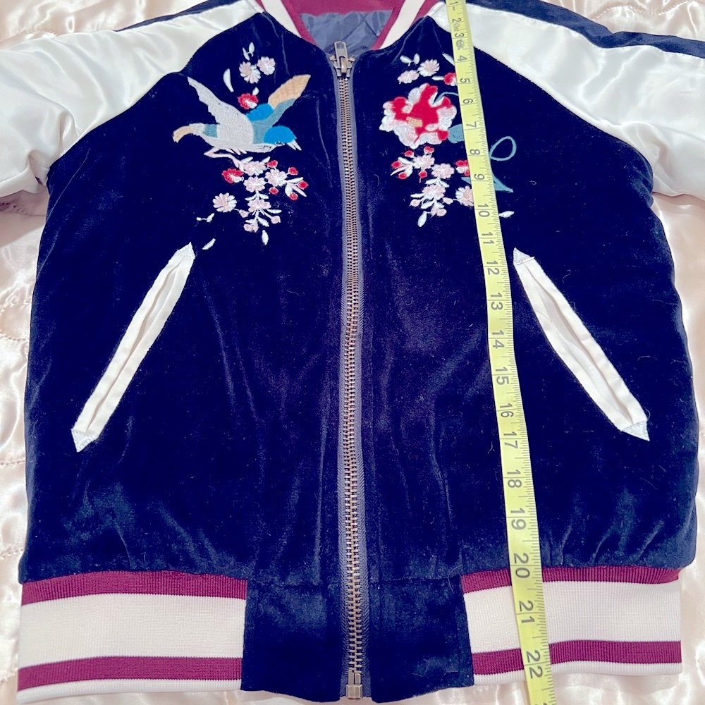 RARE Free People Embroidered Bomber Jacket - Picture 8 of 14